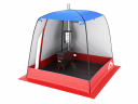 Мобильная баня-палатка МОРЖ c 2-мя окнами сине-красный в Самаре