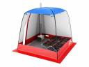 Мобильная баня-палатка МОРЖ c 2-мя окнами сине-красный в Самаре