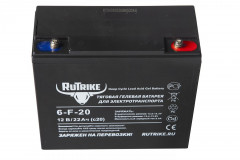 Тяговый гелевый аккумулятор RuTrike 6-F-20 (12V22A/H C20) Тяговый гелевый аккумулятор RuTrike 6-F-20 (12V22A/H C20)