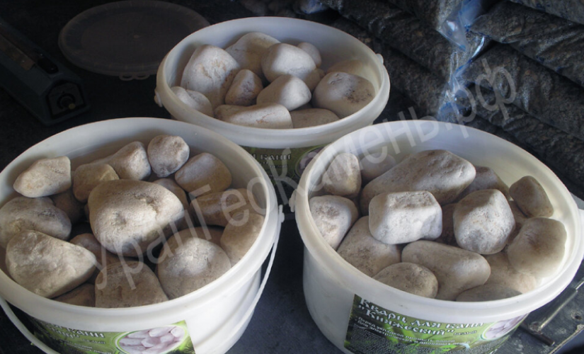 Камни для бани Кварц окатанный 15кг в Самаре