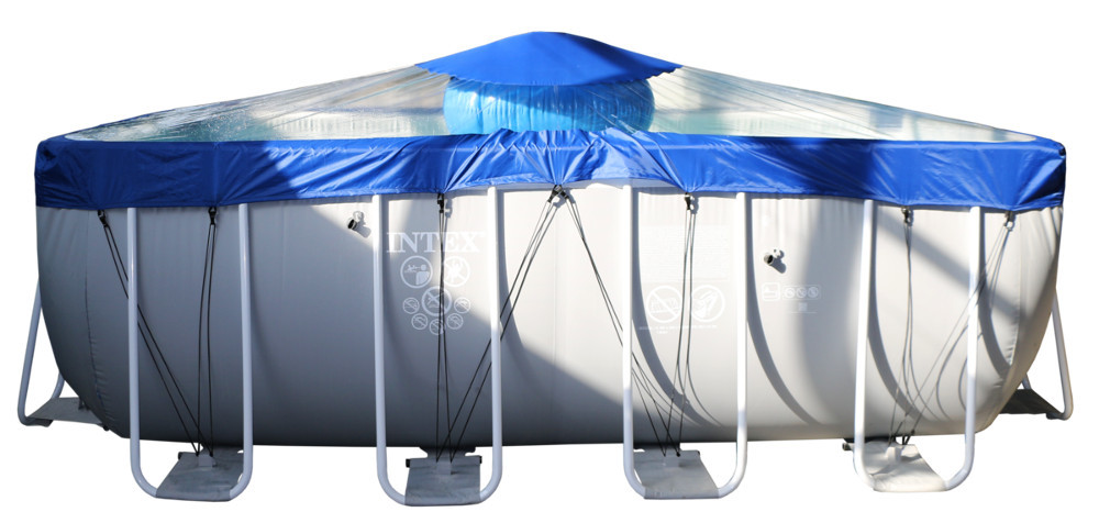 Тент для прямоугольного бассейна Intex/Bestway с надувной подушкой "Фиеста" в Самаре