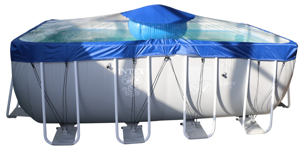 Тент для прямоугольного бассейна Intex/Bestway с надувной подушкой "Фиеста" в Самаре