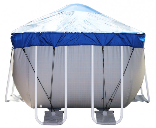 Тент для прямоугольного бассейна Intex/Bestway с надувной подушкой "Фиеста" в Самаре