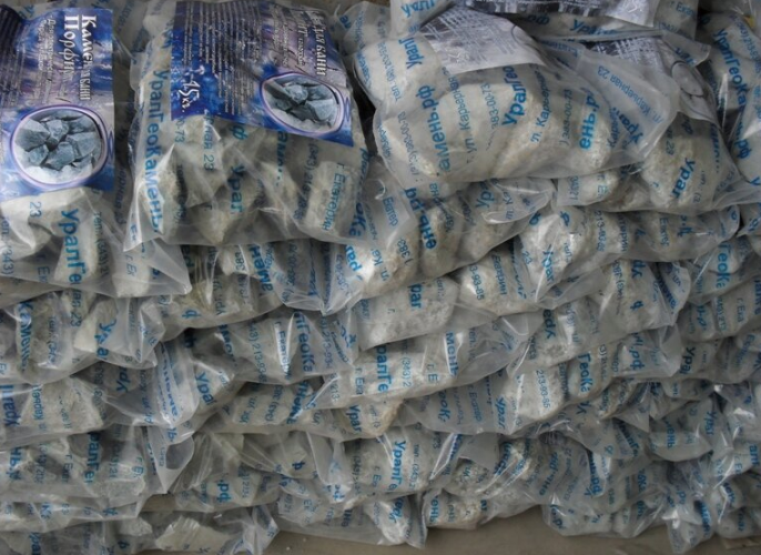 Камни для бани Порфирит Колотый 15кг в Самаре