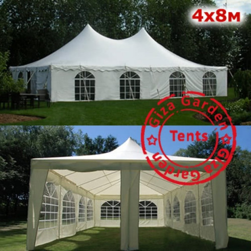 Шатер Пагода Giza Garden 4 х 8 м белый в Самаре