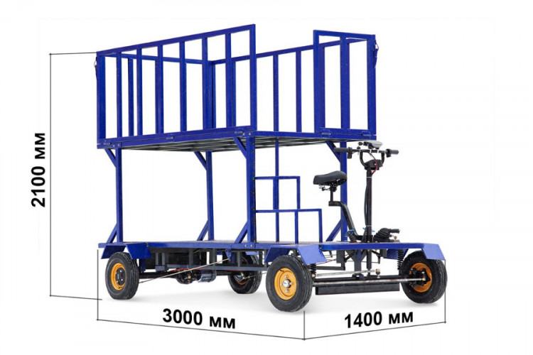 Грузовая электрическая тележка RuTrike ПАЛИСАД ЯРУС в Самаре
