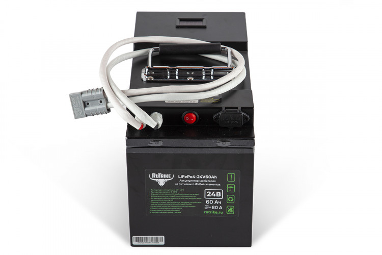 Тяговый железо-фосфатный аккумулятор RuTrike LiFePO4 60V48Ah (60А) в Самаре