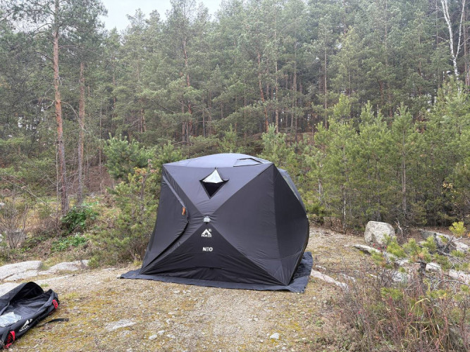 Мобильная баня-палатка МОРЖ КУБ XL NEO в Самаре