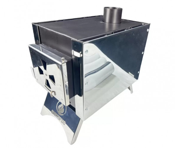 Печь дровяная Сибирка малая из нержавейки в Самаре