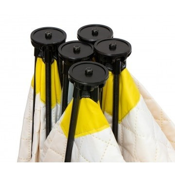 Палатка для рыбалки Helios утепл.Куб 1,5х1,5 желтый/серый в Самаре