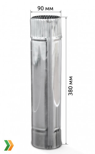 Сегмент трубы дымохода 90 мм. в Самаре