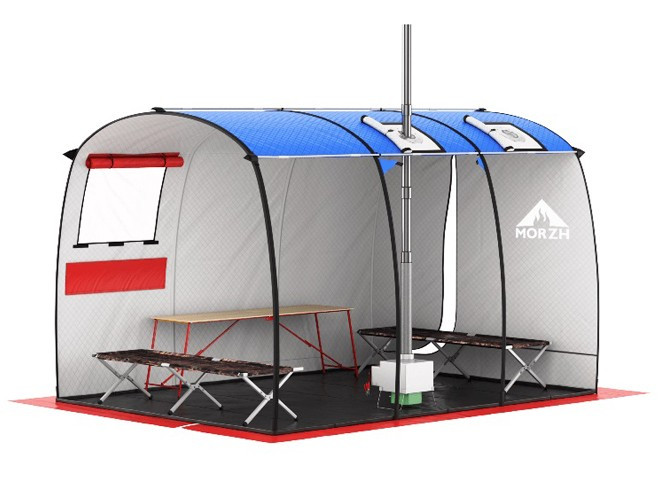 Мобильная баня-палатка МОРЖ Max (Черный) в Самаре