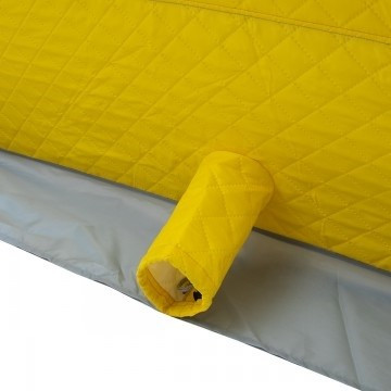 Палатка для рыбалки Helios утепл. Куб 1,8х1,8 желтый/серый в Самаре