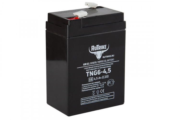 Тяговый гелевый аккумулятор RuTrike TNG 6-4,5 (6V4,5A/H C20) в Самаре
