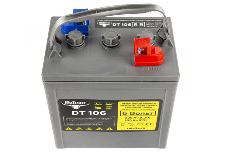 Тяговый аккумулятор RuTrike WET DT106 (T-105) 6V155A/H C3 в Самаре
