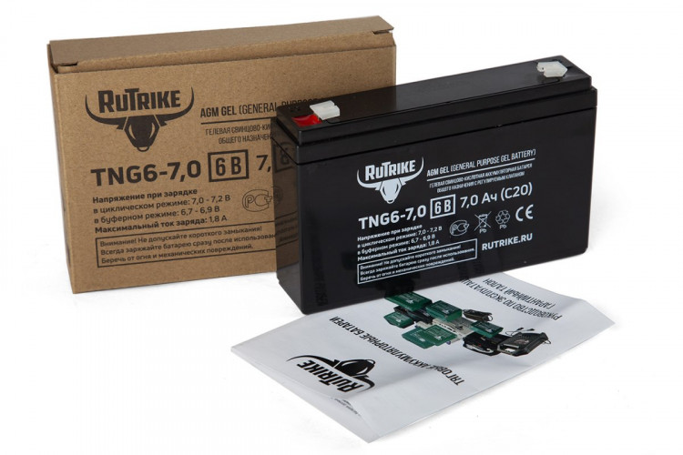 Тяговый гелевый аккумулятор RuTrike TNG 6-7.0 (6V7.0 A/H C20) в Самаре