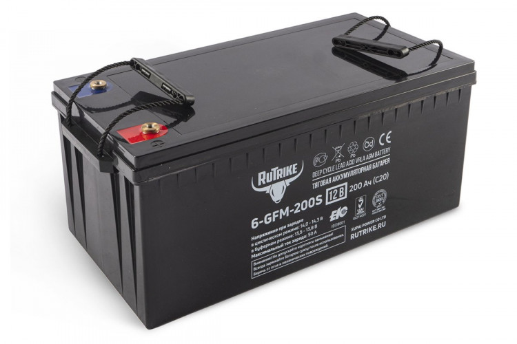 Тяговый гелевый аккумулятор RuTrike 6-GFM-200 (12V200A/H C20) в Самаре