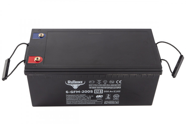 Тяговый гелевый аккумулятор RuTrike 6-GFM-200 (12V200A/H C20) в Самаре