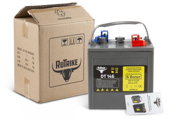 Тяговый аккумулятор RuTrike WET DT146 (T-145) 6V170A/H C3 в Самаре