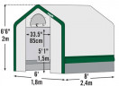 Теплица Shelterlogic 3 х 3 х 2,4 м в Самаре