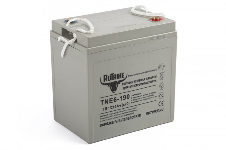 Тяговый гелевый аккумулятор RuTrike TNE6-190 (6V210A/H C3) в Самаре