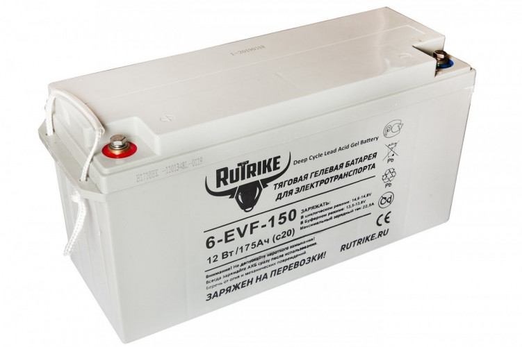 Тяговый гелевый аккумулятор RuTrike 6-EVF-150A (12V150A/H C3) в Самаре