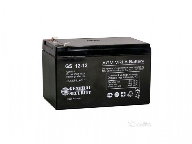 Аккумулятор General Security GS 12-12 L (12 В, 12 Ач) в Самаре