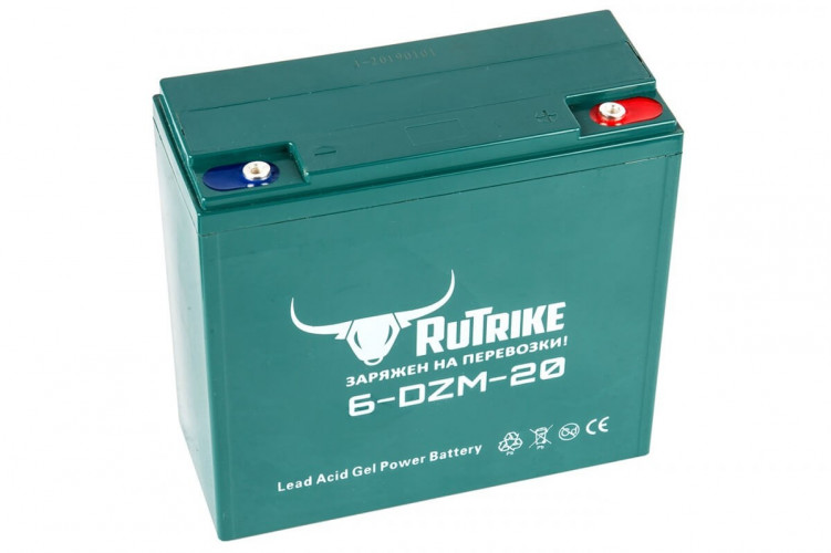 Тяговый гелевый аккумулятор RuTrike 6-DZF-20 (12V20A/H C2) в Самаре