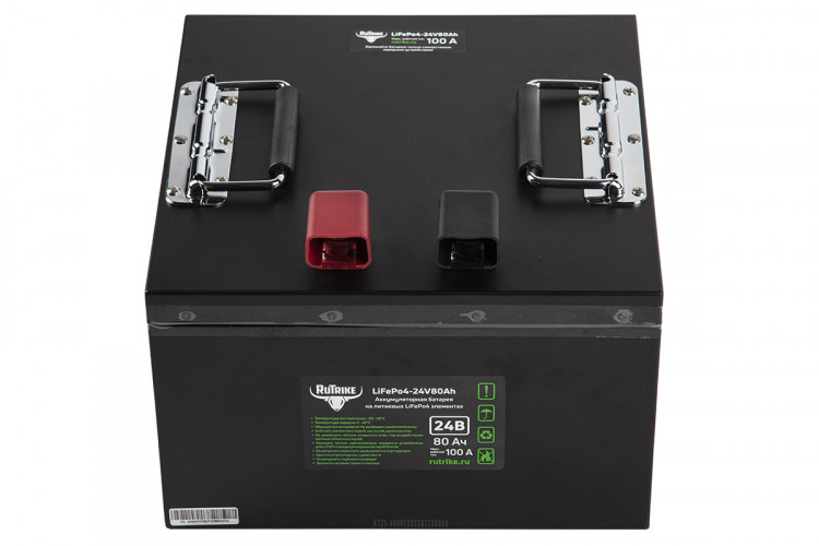 Тяговый железо-фосфатный аккумулятор RuTrike LiFePO4 24V80Ah (100A) в Самаре