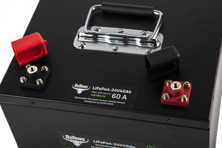 Тяговый железо-фосфатный аккумулятор RuTrike LiFePO4 24V40Ah (60A) в Самаре