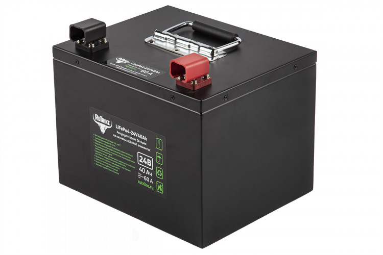 Тяговый железо-фосфатный аккумулятор RuTrike LiFePO4 24V40Ah (60A) в Самаре