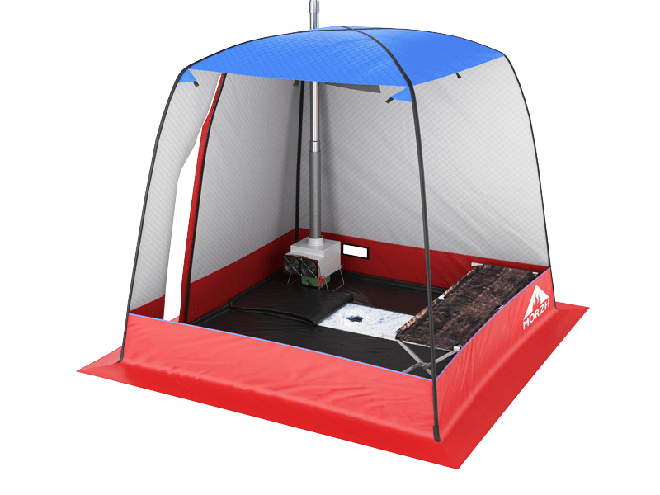 Мобильная баня-палатка МОРЖ (Черный) в Самаре